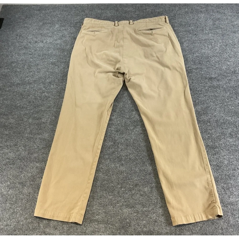 Johnston & Murphy Pants Mens 36x30 Khaki Tan Dress Casual Stretch Chinos Busines